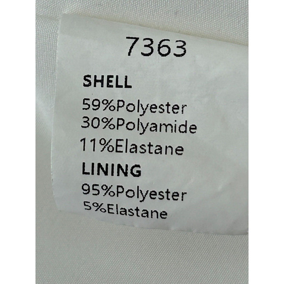 BTFBM Dress Women's Medium White Smocked Swiss Dot V Neck Short Sleeve Bohemian - Picture 5 of 11